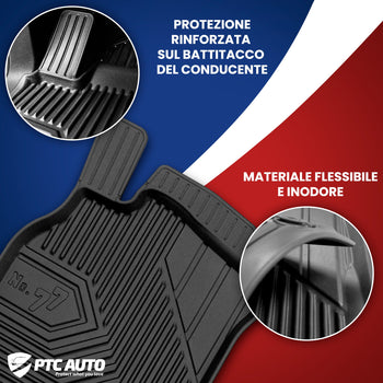 Tappetini auto a vaschetta BMW Serie 3 E46, fabbricazione 1998 - 02.2005, carrozzeria berlina x-drive | 77409668