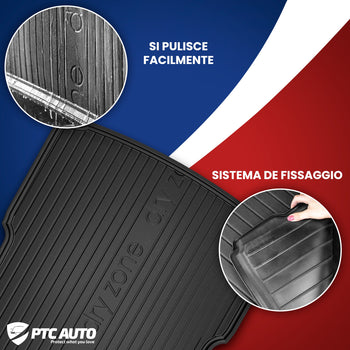 Vasche baule Jeep Wrangler, carrozzeria suv, fabbricazione 11.2017 - presente, senza sedili posteriori regolabili, con subwoofer alpine, con organizer per bagagliaio | DZ406841