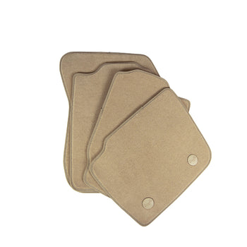 Tappetini auto in moquette (nero) Audi A6 C7, fabbricazione 09.2011 - 08.2018, carrozzeria auto famigliare, sistema di fissaggio tondo | 1004054BEIGE