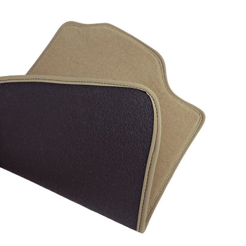 Tappetini auto in moquette (nero) Kia Carens III, fabbricazione 04.2013 - 08.2019, carrozzeria van, sistema di fissaggio tondo | 1031454BEIGE