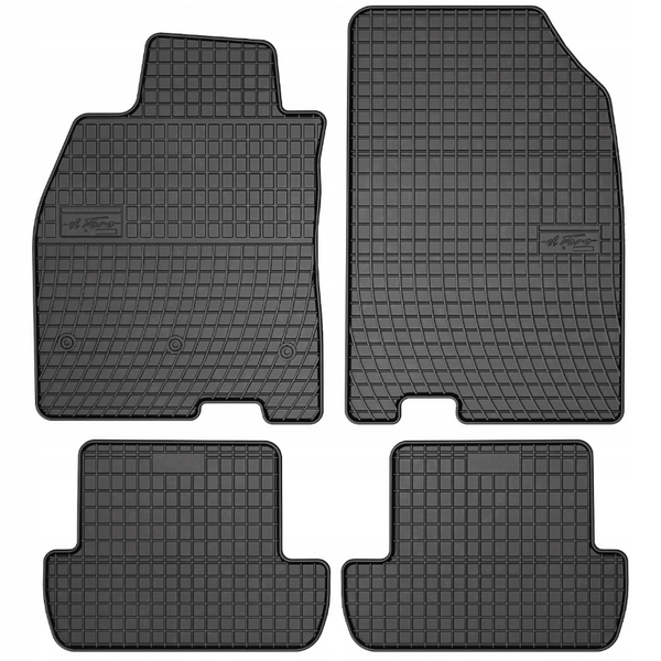 Tappetini auto in gomma Renault Megane III, fabbricazione 11.2008 - 12.2015, carrozzeria berlina | ET0753