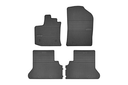 Tappetini auto in gomma Dacia Dokker, fabbricazione 11.2012 - 09.2021, carrozzeria van prima fila e seconda fila | ET542612