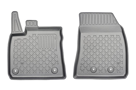 Tappetini auto a vaschetta Ford Transit Courier II, fabbricazione 06.2014 - presente, carrozzeria van 2 posti, set completo per sedili anteriori | 654056