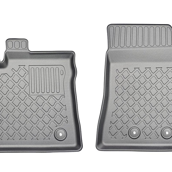 Tappetini auto a vaschetta Ford Transit Courier II, fabbricazione 06.2014 - presente, carrozzeria van 2 posti, set completo per sedili anteriori | 654056