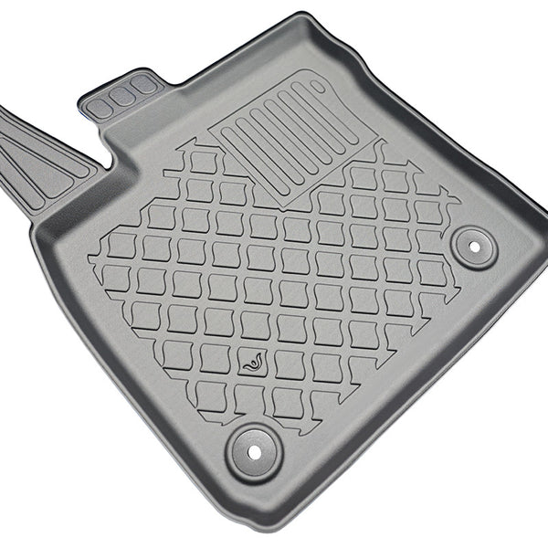 Tappetini auto a vaschetta Ford Transit Courier II, fabbricazione 06.2014 - presente, carrozzeria van 2 posti, set completo per sedili anteriori | 654056