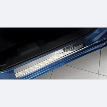 Protezione soglia porta in acciaio inossidabile Volkswagen T5 Caravelle, fabbricazione 2003 - 05.2015, carrozzeria van | 08-0969