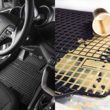Tappetini auto in gomma Volkswagen Golf e- 7, fabbricazione 2014 - 2019, carrozzeria hatchback | ET410817