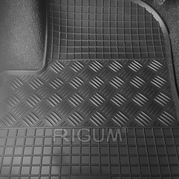 Tappetini auto in gomma Fiat 500 Hybrid, fabbricazione 02.2020 - presente, carrozzeria hatchback | 900675
