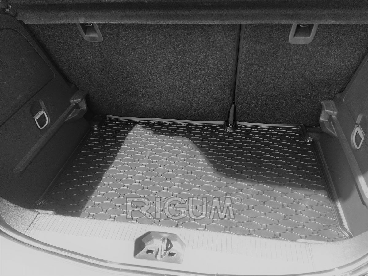 Tappetino Bagagliaio Per Opel Corsa B 3/5 Porte 1993-2000 In Vliesvelour Nero