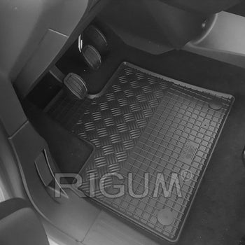 Tappetini auto in gomma Fiat Doblo III, fabbricazione 07.2022 - presente, carrozzeria van 5 posti | 904666