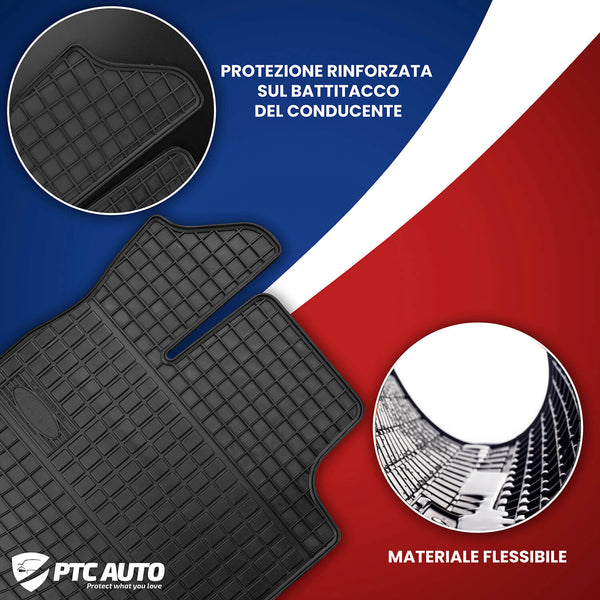 Tappetini auto in gomma Volkswagen T-Cross, fabbricazione 04.2019 - presente, carrozzeria suv | ET410473