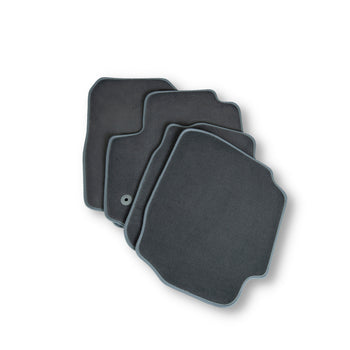 Tappetini auto in moquette (nero) Jeep Grand Cherokee IV, fabbricazione 10.2010 - 2013, carrozzeria suv prima del facelift, sistema di fissaggio tondo | 1030154GRAY