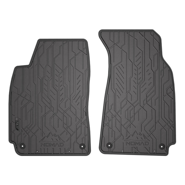 Tappetini in gomma anteriori Volkswagen Passat B5, fabbricazione 10.1996 - 2005, carrozzeria berlina (2 pz.) | ND0396