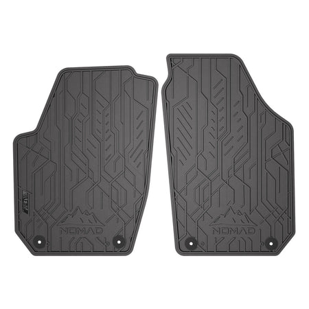 Tappetini in gomma anteriori Skoda Fabia II, fabbricazione 03.2007 - 10.2014, carrozzeria auto famigliare (2 pz.) | ND0017