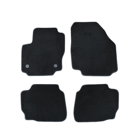 Tappetini auto in moquette (nero) Volkswagen Touareg III, fabbricazione 07.2018 - presente, carrozzeria suv, sistema di fissaggio tondo | 1087954BLACK