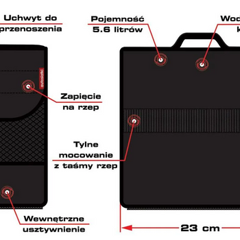 CargoBag Borsa organizer per bagagliaio da 23 cm