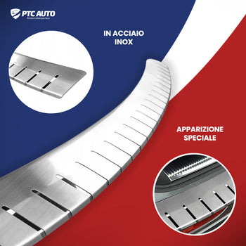 Protezioni per bagagli in acciaio inossidabile Peugeot 508 I, fabbricazione 01.2011 - 09.2018, carrozzeria auto famigliare #1 - 3