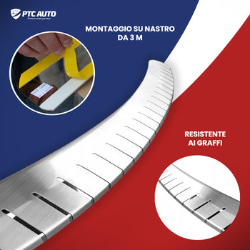 Protezioni per bagagli in acciaio inossidabile Renault Laguna III, fabbricazione 07.2007 - 12.2015, carrozzeria berlina #1 - 4