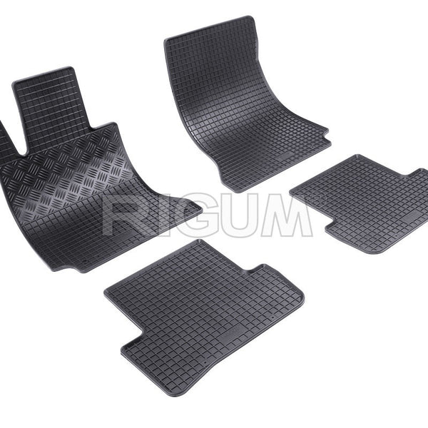 Tappetini auto in gomma Mercedes Classe C W204, fabbricazione 12.2007 - 09.2014, carrozzeria auto famigliare #2 - 1