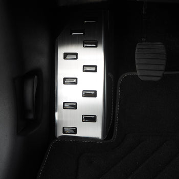 Protezione del poggiapiedi per la gamba sinistra in acciaio inossidabile Kia Sportage IV, fabbricazione 01.2016 - 2021, carrozzeria suv #1 - 6