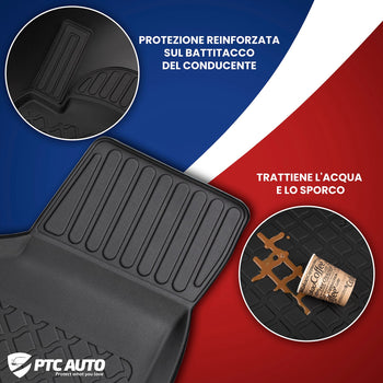 Tappetini auto a vaschetta Audi A4 B8, fabbricazione 04.2008 - 10.2015, carrozzeria auto famigliare #2 - 2