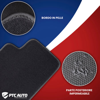 Tappetini auto in moquette (nero) Audi A3 8P, fabbricazione 05.2003 - 01.2013, carrozzeria berlina #1 - 3